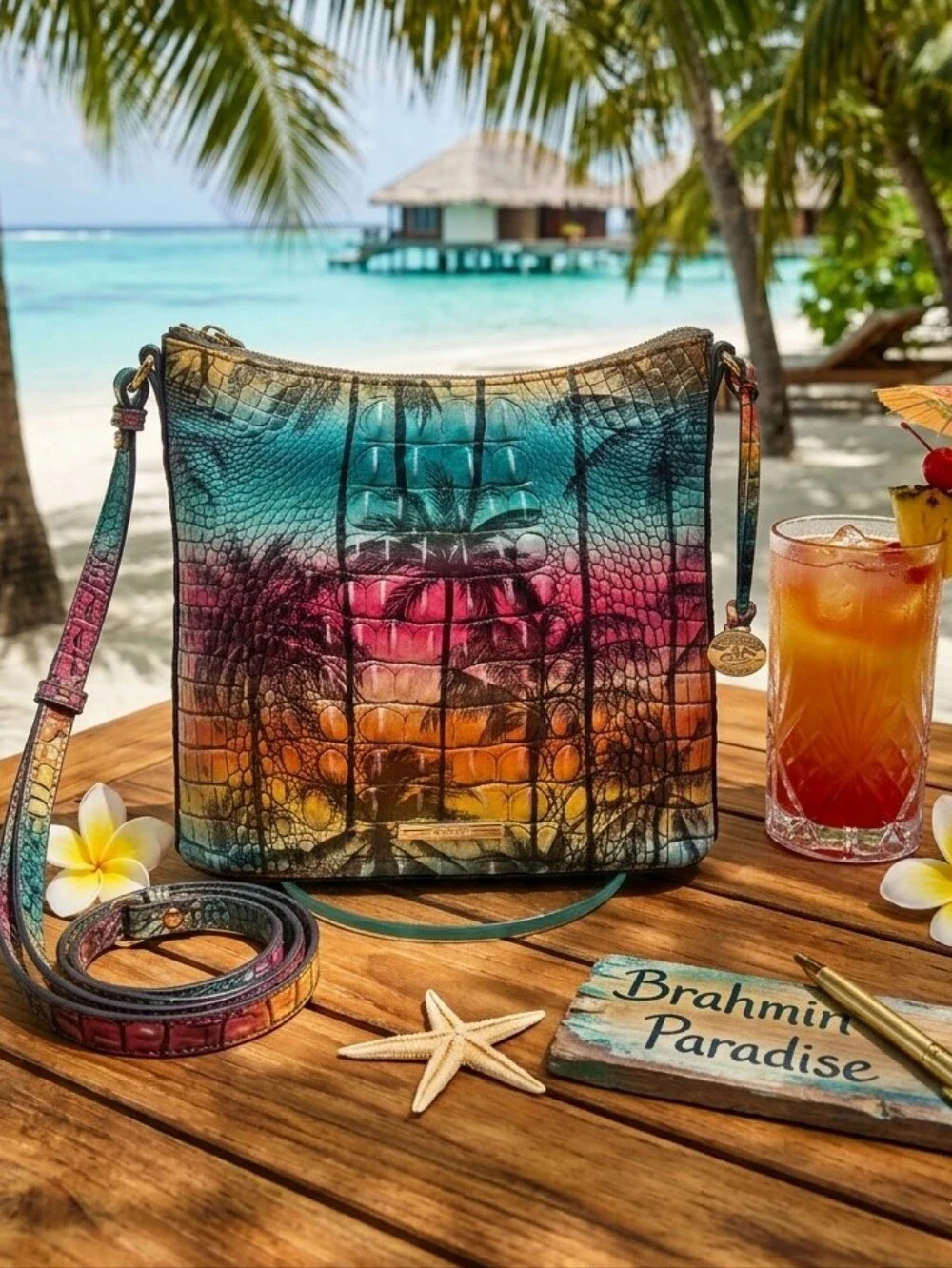 Brahmin Katie Crossbody Bag - Luau - Picture 12 of 13